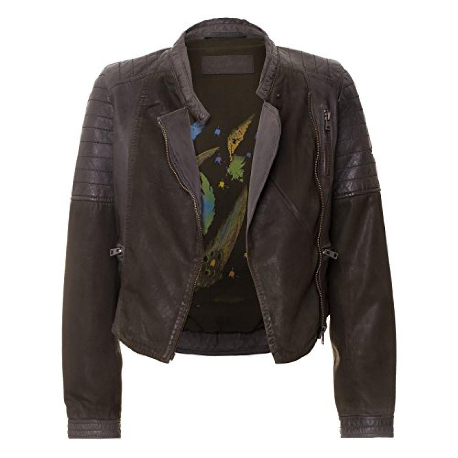 Trachtenjacke "San Diego" von MaraMahr aus weichem Lammleder für Damen in khaki Trachtenjacke "San Diego" von MaraMahr aus weichem Lammleder für Damen in khaki
